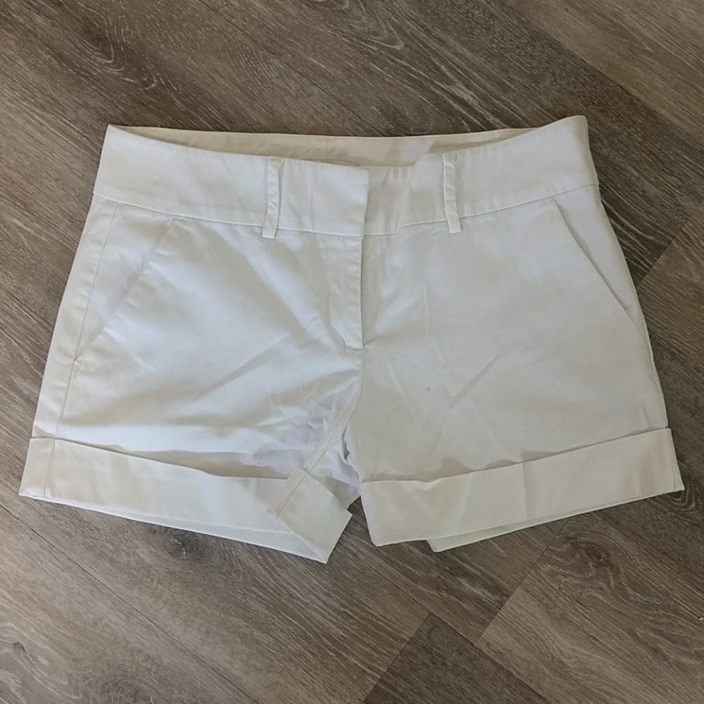 New York & Company White Dress Shorts 3.5 inseam
